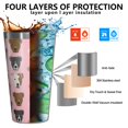 thumbnail image 3 of 16oz Tumblers Pit Bull Terrier Stainless Steel Vacuum Insulated Double Wall Travel Tumbler Cups Mug with Lid and Straw,Cleaning Brush for Coffee,Tea, 3 of 4