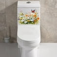 thumbnail image 6 of QHUDLV Butterfly Flower Toilet Stickers,Creative Seat Lid Decals,Waterproof Design, 6 of 9