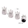 thumbnail image 3 of 4pcs Tyre Dust Caps, Rhinestone Tire Valve Caps Universal Tire Caps For Car Motorcycle Bike, 3 of 3