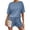 CK43_Blue, variant on Lumtrix Two Piece Sets for Women Dressy Casual Ribbed Knit Short Sleeve Top Matching Shorts Lounge Set 2026 Summer Outfits Wine 2XL