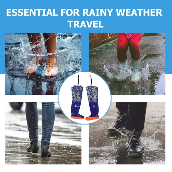 FRCOLOR 1 Pair Hip Boots High Waterproof Waders PVC Wading Boots Breathable Lightweight High Knee Length Water Pants Size 44