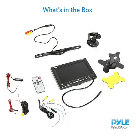 PYLE - PLCM7500 Backup Camera & Monitor System - Black
