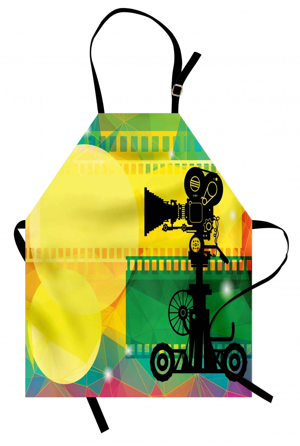 Movie Theater Apron Abstract and Vibrant Colored Composition with