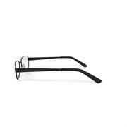 Contour Men's FM9187 Rectangular Prescription Eyeglasses with Case, Matte Black