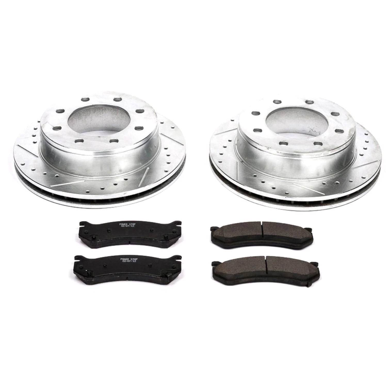 PowerStop Rear Z23 Evolution Sport Carbon-Fiber Ceramic Brake Pad and Drilled & Slotted Rotor Kit Fits: CHEVROLET GMC HUMMER Select Models K2036