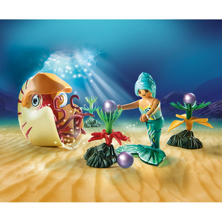 PLAYMOBIL Mermaid with Sea Snail Gondola 