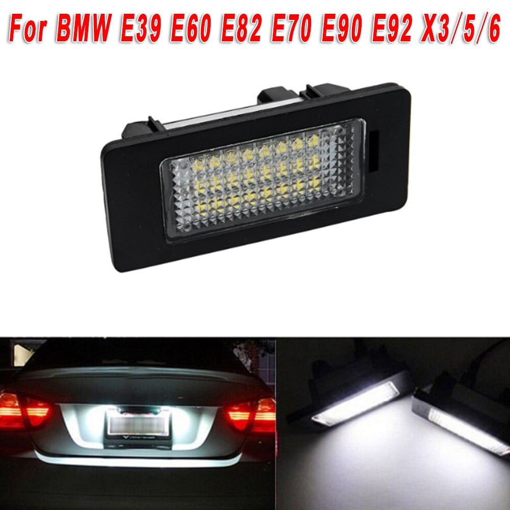 Genuine BMW 1 3 5 Series E88 E82 E90 E91 OEM LED License Plate Light Left+Right 