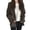 Brown, variant on Womens Peter Pan Collar Cardigan Sweater Button Down Long Sleeve Oversized Fit With Pockets Knit Casual Fall Preppy Daily Layering Jacket