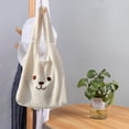 thumbnail image 4 of Bolso de Mano de Felpa para Mujer, 3 Uds., Bolso de Hombro Individual, Estilos Versátiles, Ligero Fernando Tote de hombro, 4 of 8