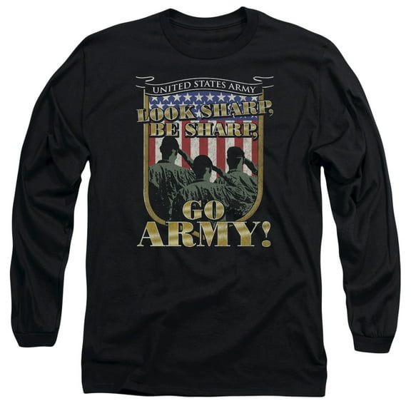 U.S. Army Men's  Go Army Long Sleeve Black