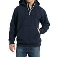 thumbnail image 2 of Hoodies for Men Quarter Zip Up Hoodie Heavyweight Loose Fit Pullover Hooded Sweatshirt for Men with Pocket, 2 of 5