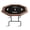 Brown PU black cloth plastic cup, variant on Octagon Poker Table 47 Inch, 8-Player Foldable Casino Game Table with Deep Cup Holders, Padded Armrests & Water-Resistant Felt