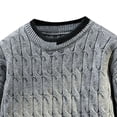 thumbnail image 5 of Miluxas Men's Sweaters Crewneck Basic Lightweight Wool Blend Knitted Pullover Long Sleeve Shirts for Men Gray, 5 of 6
