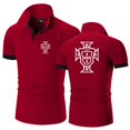 thumbnail image 1 of Camiseta de algodón con estampado para hombre, Polo con manga corta, transpirable, ropa de fútbol portugués, novedad de 2023 qym unisex, 1 of 2