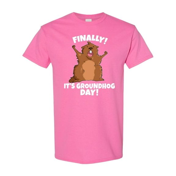 Inktastic Finally It's Groundhog Day T-Shirt