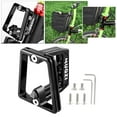 thumbnail image 1 of Aluminum Front Carrier Block Bag Bracket Rack Holder Mount Cycling Accessory Black, 1 of 10