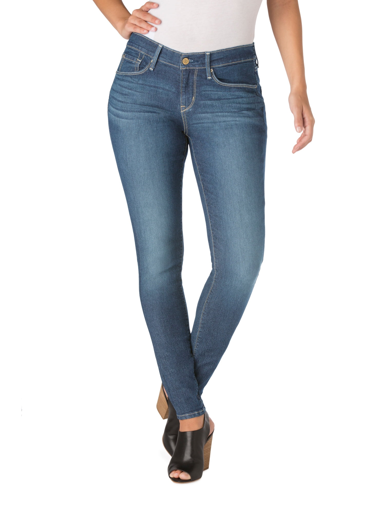Signature by Levi Strauss & Co. Women's Curvy Skinny Jeans 