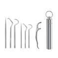 thumbnail image 2 of Billuyoard Palillo de Limpieza de de viaje Selección Barbacoa Fruta Tenedor Reutilizable Lavable Multifuncional Flosser Flosser con Mostrada  7PCS Billuyoard HA012565-02, 2 of 6