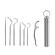 thumbnail image 2 of Toothlick Travel Limpieza de dientes Pick Barbacoa Fruta Fuquilla Reutilizable Lavable Lavable Dientes Multifuncionales Flosser Flosser con Tenedor 7pcs Kearding HA012565-02, 2 of 7