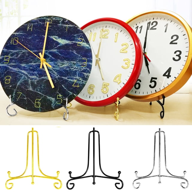 Neinkie Plate Display Stands, Metal Frame Holders,Display Rack for Displaying Framed Photo, Certificate, Book, Decorative Plate, Picture, Calendars and Artworks