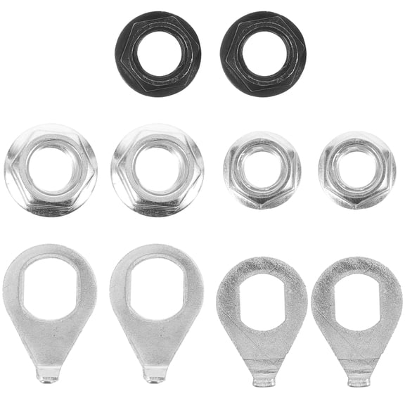 icolorfuled Nuts Axle Washers Flange Kit Hub Bike Wheel Safety Fastening