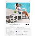 thumbnail image 5 of KINGYES Outdoor Side Table, Small Outdoor Table for Patio, Adirondack Side Tables for Outside or Indoor, Weather Resistant Easy Maintenance, 5 of 7
