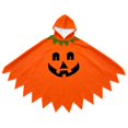 thumbnail image 4 of Halloween Kids Pumpkin Hooded Poncho Party Dress Up Accessories (Orange3 4-5 Years), 4 of 4