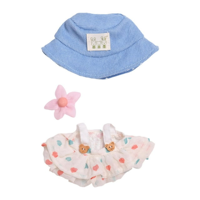 Accesorios para disfraces y vestidos de muñecas, ropa hecha a mano para pato de peluche de 15 cm. Amarillo 3 piezas.