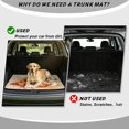 thumbnail image 4 of HUISEFOR Sunflower Pumpkin Car Trunk Mat for Women 29" x 39" Anti Slip Cargo Mat Rear Trunk Liner Anti-Scratch Cars Accessories Easy To Clean Suitable for Most Car Models, 4 of 7