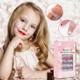 thumbnail image 4 of Ongles Postiches pour Enfants 120 Pcs Pré-Colle Couverture Complète Ensembles d'Ongles Postiches, 4 of 8