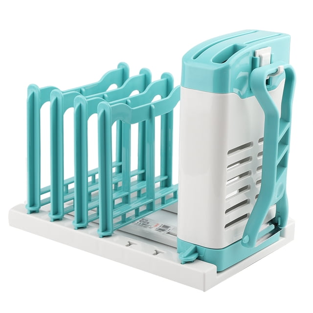 Estante para utensilios y cuchillos desmontable, soporte para tapa de sartén, tabla de cortar y rejilla para secar palillos, organizador de cocina multiusos
