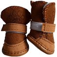 thumbnail image 2 of Botas de invierno antideslizantes cálidas y acogedoras para cachorros, zapatos de nieve de lana para mascotas, 2 of 5