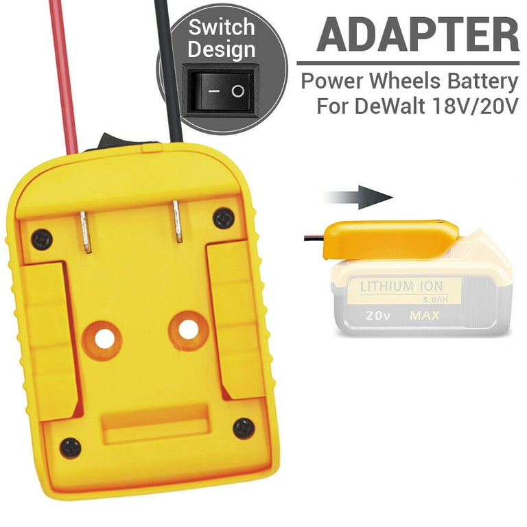 1x WORX 20V 4-PIN Li-Ion System Tools Adapter For Dewalt 20V MAX Li-Ion  Battery