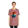 thumbnail image 4 of Tennis Shirt for Women Retro Sunset Girl Unisex Bella Canvas Premium, 4 of 12