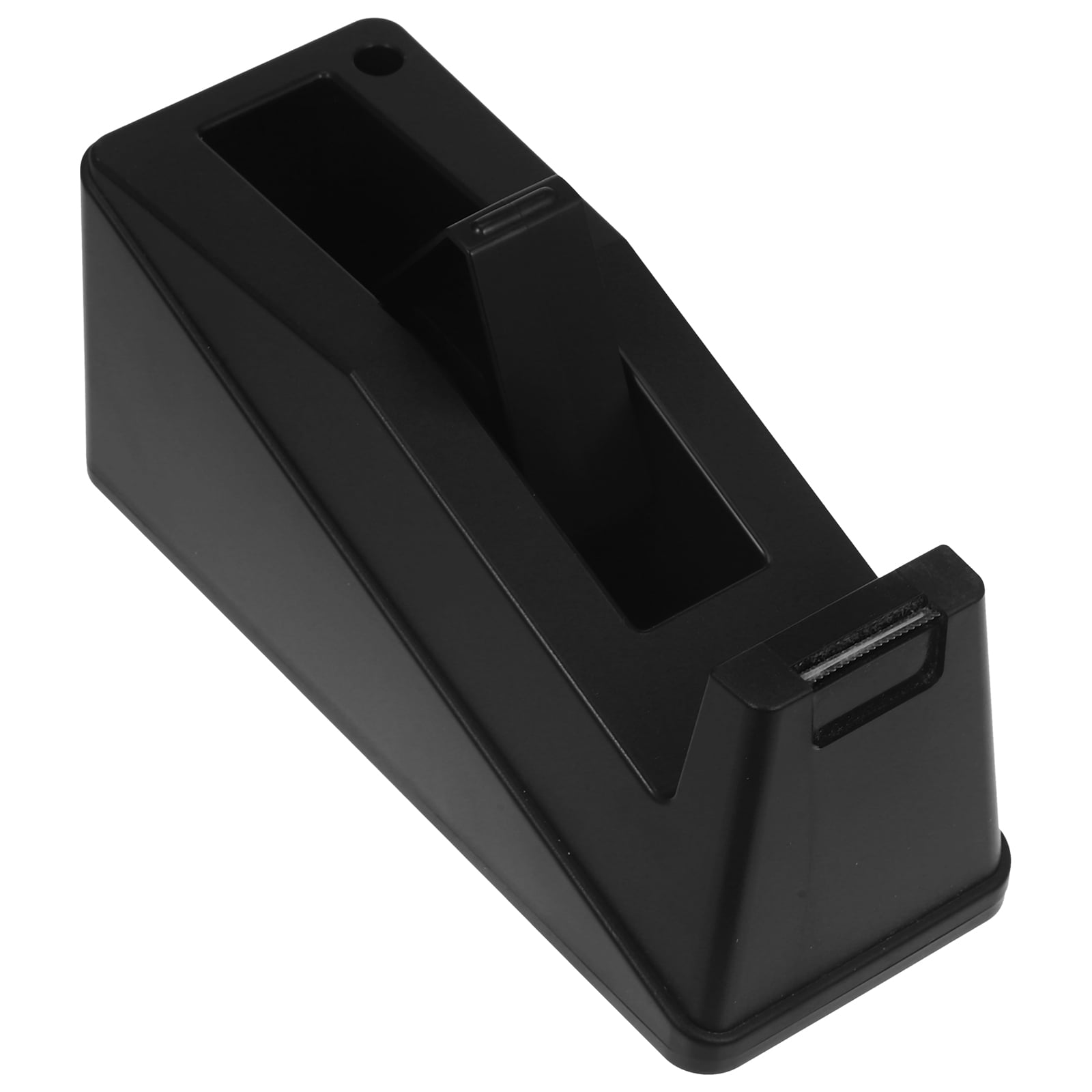 Raindrops Black Plastic Tape Dispenser Holder - 1 Set for Smooth Cutting and Versatile Use in Home, Office, and More