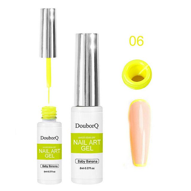 Gel térmico Nail Art Liner Pens Line Painting Uv Gel Herramientas de manicura Diy 8ml Uk