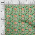 thumbnail image 2 of oneOone Polyester Spandex Sea Green Fabric Floral Fabric For Sewing Printed Craft Fabric By The Yard 56 Inch Wide, 2 of 4