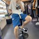 thumbnail image 2 of Pantalones cortos de gimnasio para hombre, pantalones cortos para correr, pantalones cortos para hombre, pantalones deportivos para entrenamiento, baloncesto, playa, joggers, ropa de calle de lujo, es, 2 of 5