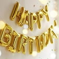 thumbnail image 2 of Colorful Happy Birthday Banner 16 Inch Letter Sign Reusable for Party Supplies 2PCS Black, 2 of 9