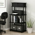 thumbnail image 2 of Furinno Turn-N-Tube Toolless Multipurpose Printer Stand Display Storage Shelf with Top Cabinet, Americano/Black, 2 of 6