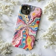 thumbnail image 5 of Cosmic Swirl Starburst Phone Case, Psychedelic Rainbow Galaxy Art Phone Cover Fits iPhone 16 15 14 13 12 11 Pro Max Mini, 5 of 6
