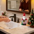 thumbnail image 4 of Holiday Decor Refillable Soap Dispenser, Snowman Santa Christmas Tree Themed Hand Soap Dispenser for Kitchen Countertops Bathroom Sinks,330ml (B), 4 of 6