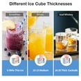 JINJUNYE Commercial Ice Maker Machine, 180LBS/Day, Timer & Self