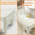 thumbnail image 4 of Toilet Stool Squat Adult,BUSATIA 6.7" Step Stool,Poop Stool Adult, Squatting Toilet Stool for Pooping,Pooping Stool for Bathroom,Toilet Step Stool Foot Stool,Non-Slip Potty Stool,Off White, 4 of 7