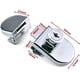thumbnail image 2 of Cerradura para vitrinas de vidrio segura y elegante, con llaves iguales para un control de acceso simple, instalación sin taladros, amplia gama de usos en tiendas minoristas y hogares, acabado, 2 of 5