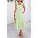 thumbnail image 4 of Vestido de verano PRETTYGARDEN a cuadros con cuello cuadrado y volantes, 4 of 9