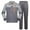 Gray-A, variant on Penkiiy Unisex Work Suit With Long Sleeves Coat Jacket And Reflective Pants Color Blocking Set M Gray