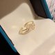 thumbnail image 2 of Anillo de Mariposa de Diamante de Doble Capa para Mujer NQ Ajustable, 2 of 4