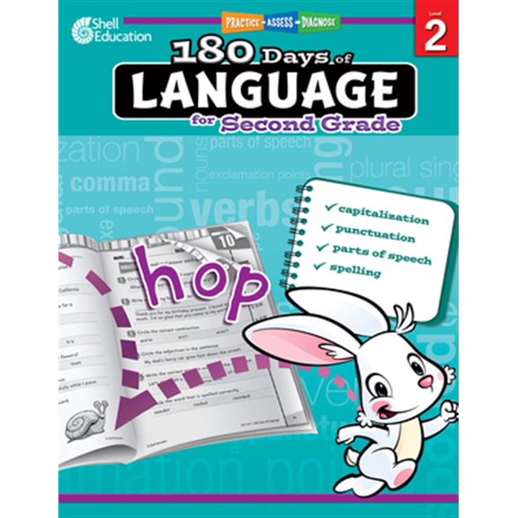 Pre-Owned 180 Days(tm) Language for Second Grade: Practice, Assess, Diagnose (Paperback) 1425811671 9781425811679