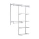thumbnail image 3 of Kit de armario personalizado de lujo Rubbermaid Configurations, 4-8 pies. Estantería de alambre de metal ajustable, acabado blanco, sistema de organización expandible, hardware incluido, para armario/, 3 of 5